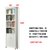 韩式书柜70组合书架80儿童书橱90多功能厅柜现代简约田园白色书桌(180高双门书柜（60宽）)