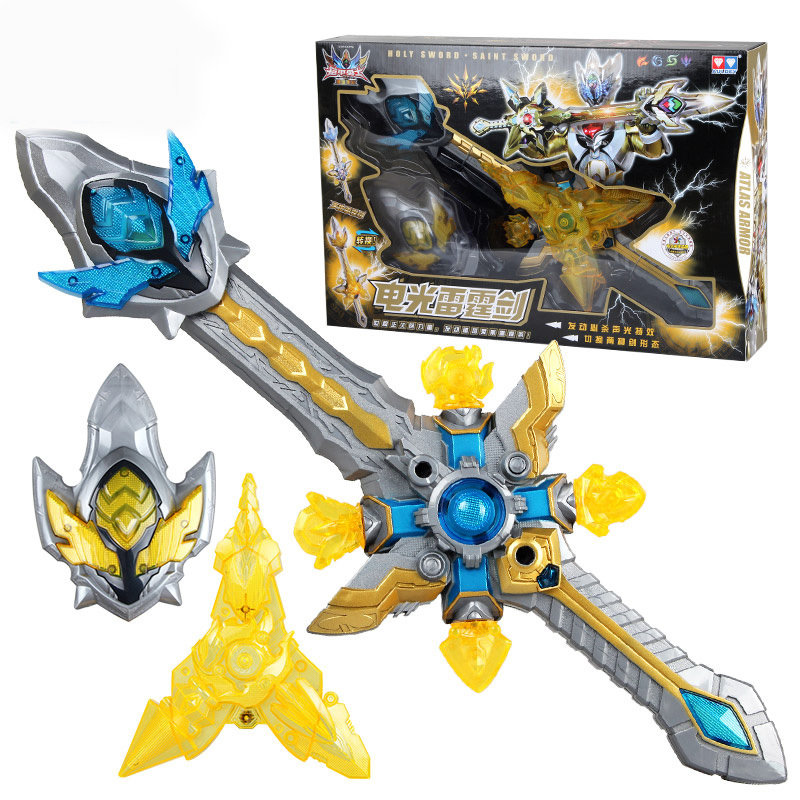 【动漫玩具电光雷霆剑566014图片】奥迪双钻 auldey铠甲勇士3拿瓦