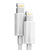 魔蝎手TL102  苹果口  USB连接线 (1米*两条装) iPhone iPad 手机 平板 数据线 充电线 苹果充电线 白