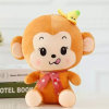 智乐美 新款创意毛绒玩具香蕉猴子公仔 猴年吉祥物 30CM浅棕