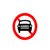 俊采云JCY-71交通标志牌道路标示牌反光道路安全指示牌警示牌小区物业工厂告示牌禁止机动车通行 直径60cm（单位：个）(中国红 JCY-71)