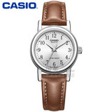 卡西欧casio手表 时尚简约经典指针石英皮带女士腕表(LTP-1095Q-9B1)