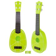 卡通儿童水果吉他尤克里里 乐器塑料玩具(柠檬)