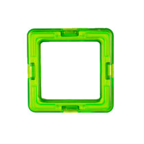 早教磁力片积木塑料拼装儿童玩具百变提拉建构片散装散片配件互动比赛亲子动脑创造四方形三角形梯形圆形战车摩天轮长方型梯形(正方形1片)