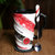 杯子男陶瓷陶瓷咖啡杯带盖勺韩式大容量创意办公室男女生个性马克杯杯子喝水复古(红黑色 加盖 加勺 加杯刷)