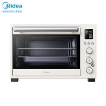 Midea/美的 PT4012W 电烤箱智能搪瓷40升大容量热风台式家用专业烘焙(白色 默认版本)