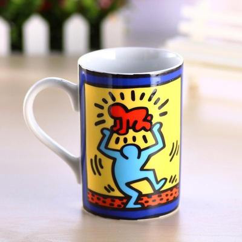 酷尼子(konitz)全瓷杯小孩凯斯.哈林 320ml