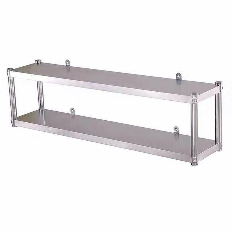 304不锈钢壁挂置物架饭店式上墙厨房墙上吊架挂墙架架子烤箱架碗加厚