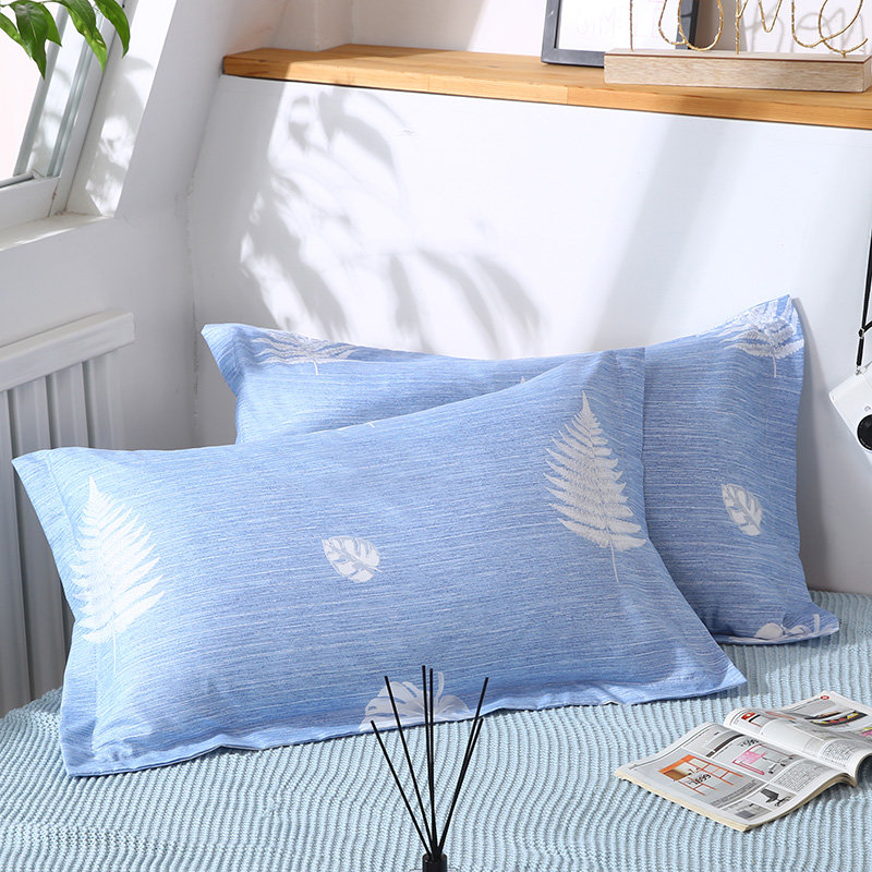 枕芯枕套樵纪信封式磨毛枕头套粉灰细条返回商品页