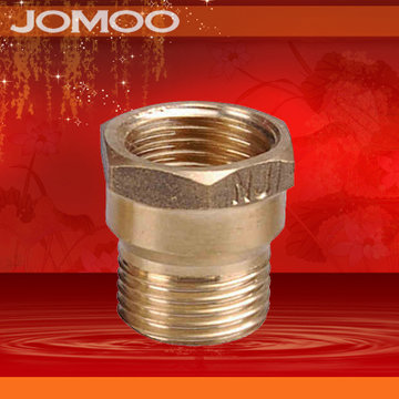 jomoo九牧 全铜内外螺纹接头 内外丝g1/2(4分)花洒角阀配件9803