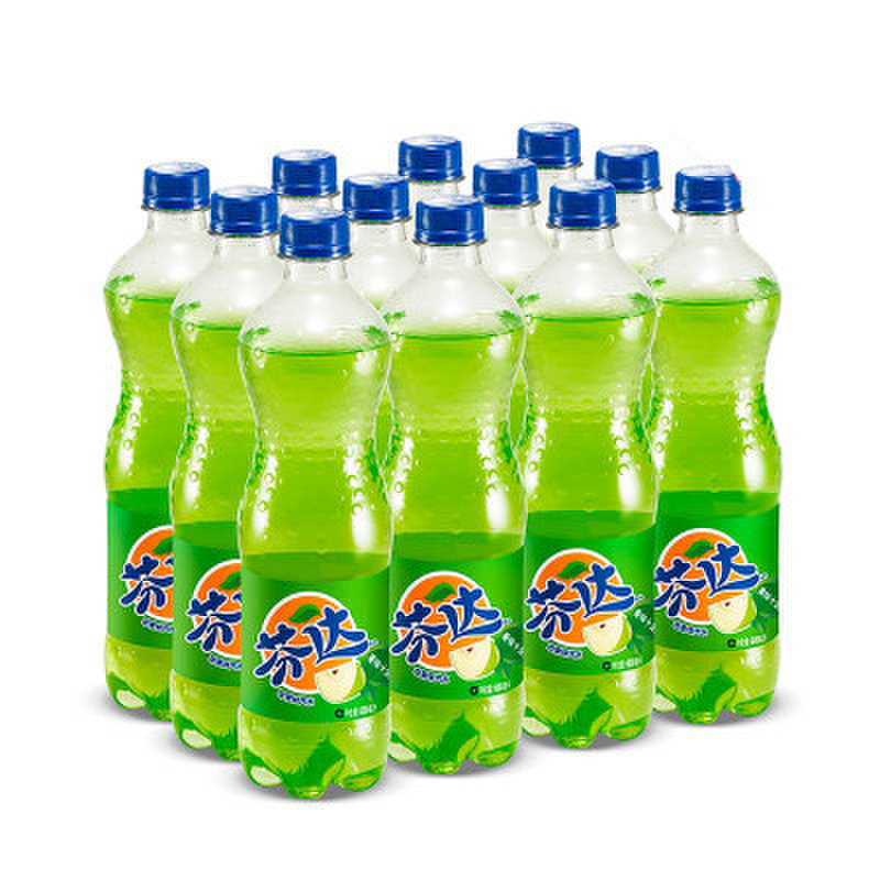 饮用水芬达苹果味汽水600ml12瓶箱返回商品页