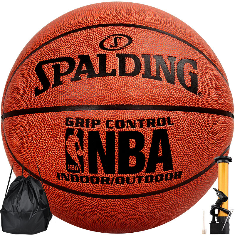 斯伯丁室内外nba比赛pu篮球儿童成人7号蓝球74604y国美超市甄选