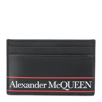 Alexander McQueen男士黑色皮质卡夹602144-1SJ8B-1092黑色 时尚百搭