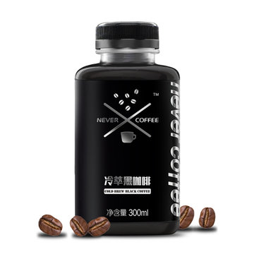 nevercoffee冷萃黑咖啡精品即饮咖啡300ml12瓶
