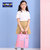 Lark Pad（乐客派）学生书包手提袋拎书袋儿童美术袋补习包补课包粉色 国美超市甄选