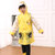 新款加厚卡通儿童雨衣带书包位充气帽檐宝宝儿童学生雨衣雨披(黄色 XL)