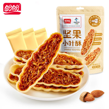 盼盼小叶酥100g坚果脆饼日式焦糖饼干零食