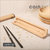 玉米 新品实木装筷子创意简约带盖收纳盒家用便携厨房餐具筷子盒(方形筷子盒)第2张高清大图