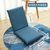 日式懒人沙发小型宿舍躺椅可折叠地上椅子榻榻米无腿椅单人靠背椅(湖蓝色大号102X42X10cm)