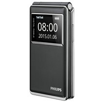飞利浦(Philips)GSM手机E350（黑）老人机移动联通双卡双待翻盖机老人手机大屏幕大字体大声音(黑色)