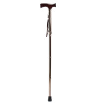 鱼跃手杖 YU830 可折叠拐杖 木质手柄单杖 老人行动不便助行器