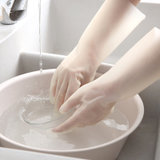 厨房丁腈橡胶洗碗手套 家用橡胶手套 防撕防刺防割耐用(S码（掌宽7.5cm以下）)