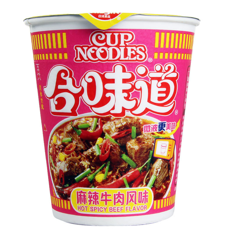日清开杯乐合味道(麻辣牛肉风味)83g*12整箱