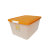 爱丽思IRIS  环保塑料整理收纳箱42L中号 AA-38 橙色盖乳白色箱体