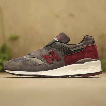 2,new balance nb 997 美产经典 新百伦 跑步鞋男 m997ccf(深蓝酒红