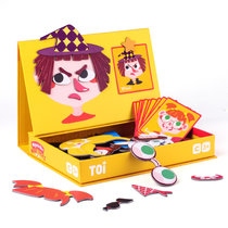 TOI磁性拼图疯狂的表情塑料TP999 儿童磁铁磁力书磁贴宝宝早教男孩女孩玩具
