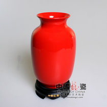 中国龙瓷 中国红花瓶瓷器德化白瓷艺术陶瓷工艺礼品摆件家居装饰办公客厅 ZGH0134ZGH0134