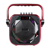 新科（Shinco）S5新款 便携式移动音响 广场舞 手提锂电池音箱扩音器 晨练街舞等(红色+黑色 升级版（官方标配）)