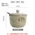 和风四季复古釉下彩厨房家用陶瓷盐罐油罐辣椒罐厨房调料盒调料罐(和熙调味罐+木勺（360ml）)