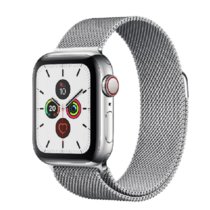 （Apple） 苹果Apple Watch Series 5智能手表iwatch5苹果手表(银色不锈钢表壳+米兰尼斯表带 40mm GPS+蜂窝网络款)