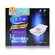 日本直邮 Unicharm尤妮佳 Silcot省1/2化妆水的化妆棉40枚