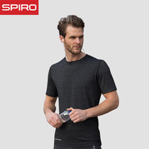 spiro 运动T恤速干跑步健身训练瑜伽服弹力上衣S271M(深灰色 XL)