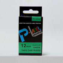 普贴标签机色带12mm XR-12WE白底黑字适用于卡西欧CASIO KL-170/120/60色带(其他颜色)
