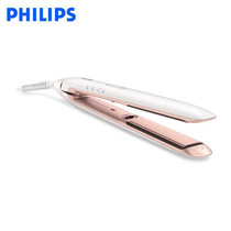 飞利浦（Philips）电卷发棒卷直两用 HP8372/05夹板卷发器 负离子 99%锁住水润 适用粗硬发质 细软发质(白色 默认版本)