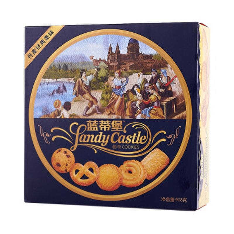 【达利园饼干糕点图片】达利园蓝蒂堡(宝石蓝/喜庆红)908g/盒图片大全