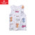俞兆林2021夏季新品儿童背心卡通印花男童女童休闲运动外穿棉质无袖上衣(150码 白底猫咪)