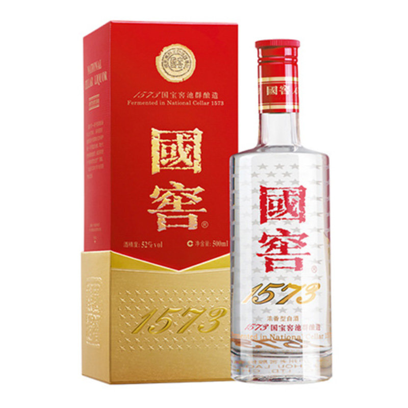 国美自营泸州老窖52度国窖1573系列浓香型白酒500ml