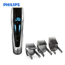飞利浦(Philips)理发器HC9450/15 家用电推剪 钛合金刀头 配3把修剪梳齿 刀头水洗 触屏控制(黑色 默认版本)