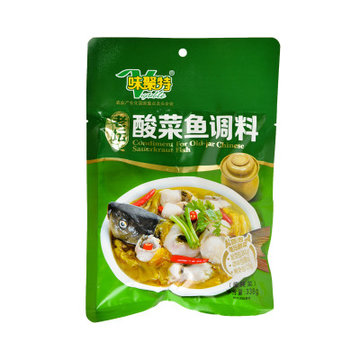 味聚特老坛酸菜鱼调料338g袋