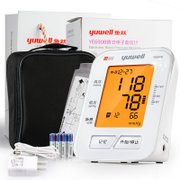 鱼跃电子血压计YE690B上臂式家用血压仪智能加压精准测量血压表大屏液晶显示