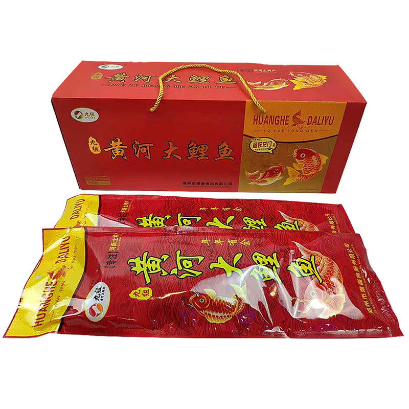 锦鲤相伴即食黄河大鲤鱼600g2袋礼盒装