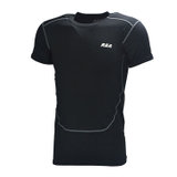 REA 男式 训练健身运动短袖T恤R1607(黑色 S)