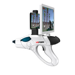VRPARK新款4D体感实景射击 AR游戏电动玩具枪 运动***AR魔力枪A9(白色 2802)