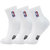 NBA袜子男休闲运动袜精梳棉袜刺绣篮球袜 3双装(四季经典款白色3双 默认尺码)