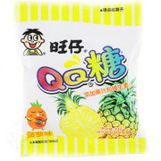 旺仔 QQ糖 多种口味 休闲零食糖果零食 果汁软糖童年味道水果橡皮糖(菠萝味)