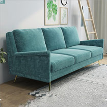 TIMI 天米 北欧简约沙发 轻奢布艺沙发 小户型时尚沙发组合(湖蓝色 双人位沙发)